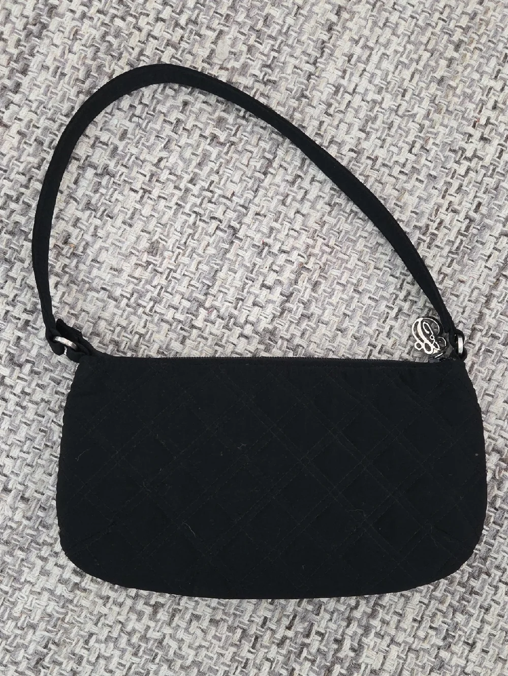 Vera Bradley Black Quilted Mini Shoulder Bag